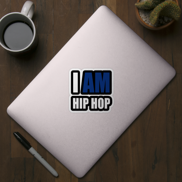 "I AM HIP HOP" BLUE LETTER by DodgertonSkillhause